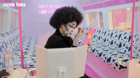 Make-Up Reaction GIF by BBC Three