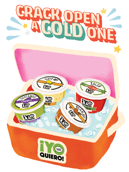 Cooler Crack Open A Cold One Sticker by ¡Yo Quiero!