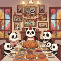 Family Thanksgiving GIF by Pandu Pandas