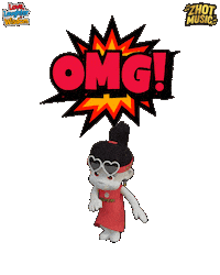 Surprise Wow Sticker by Zhotcita