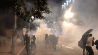 Police Use Tear Gas to Disperse Protesters in Richmond