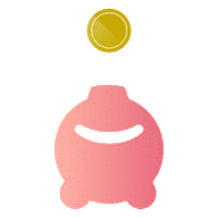 Piggy Save Sticker by David Riudor