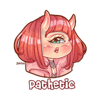 Zeldyy pink emotion oc abby Sticker