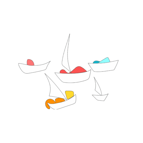 Boats Sticker by Appel à Tous