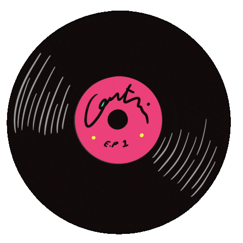 90S Record Sticker
