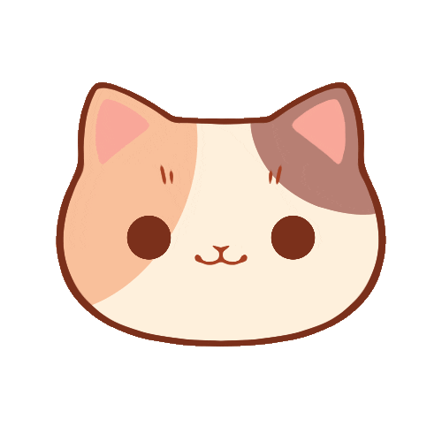 Happy Calico Cat Sticker