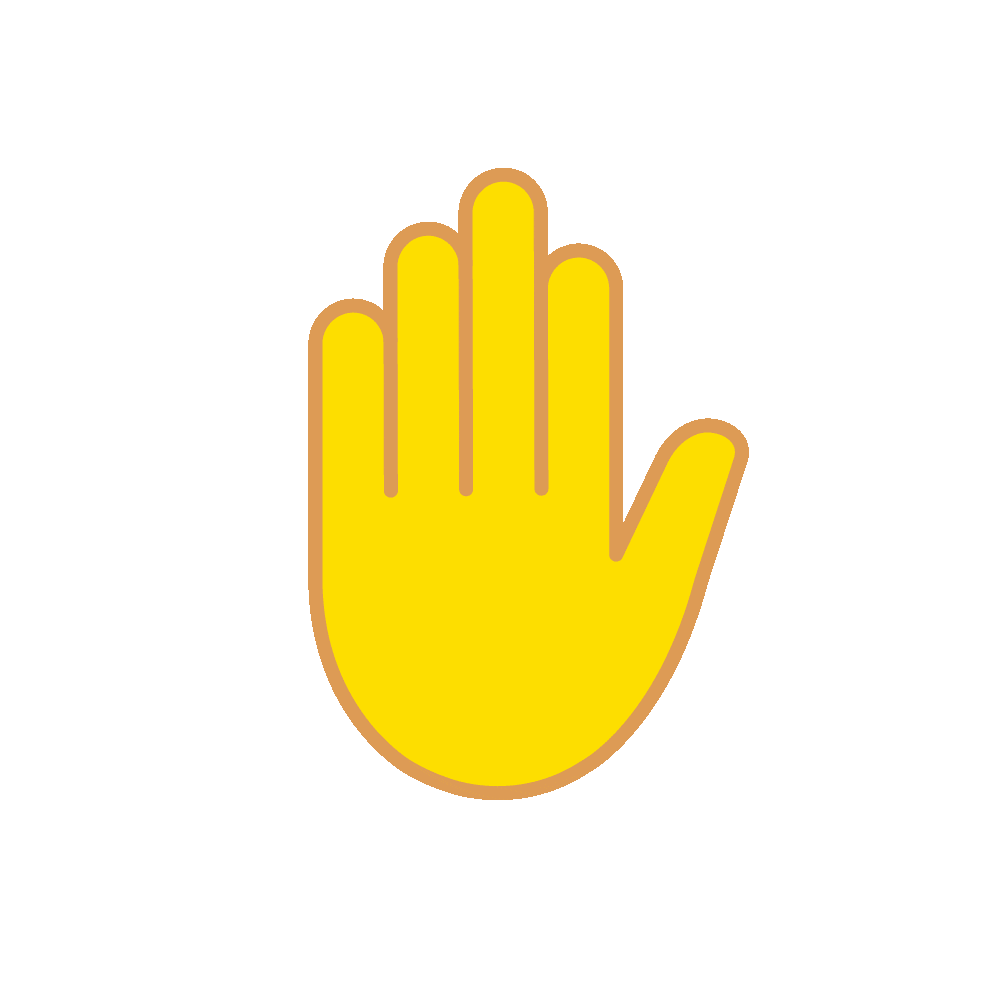 Hand Wait Sticker by SWR