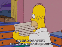 homer simpson reading GIF