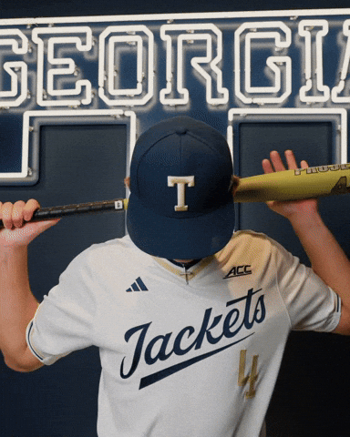 Georgia Tech Baseball GIF by Georgia Tech Yellow Jackets