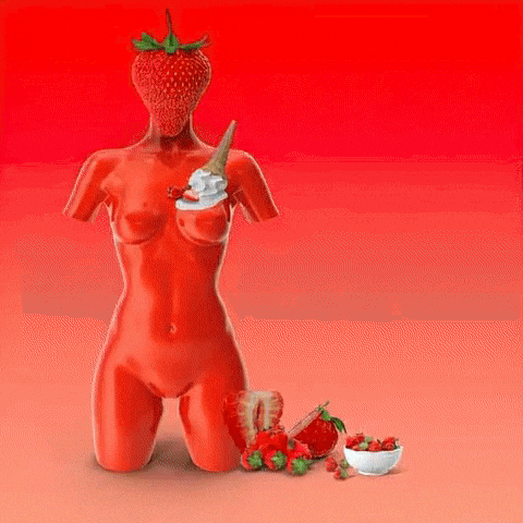 Sexy Strawberry Shortcake GIF by The LSD Hotel