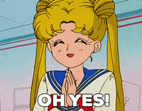 Happy Sailor Moon GIF