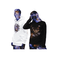 diverzy space universe clothing hoodie Sticker