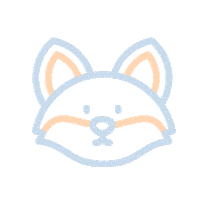 Agathum cat fox animal agathum Sticker