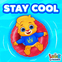 Pool Party Swimming GIF by Lucas and Friends by RV AppStudios