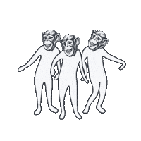 el mono Sticker by EL MONO BANDIDO