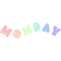 Rainbow Monday Sticker