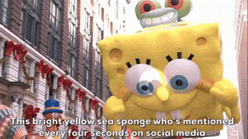 Bright yellow Sponge