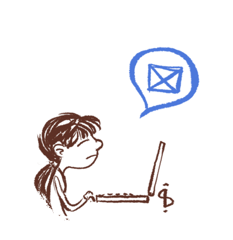 Computer Working Sticker