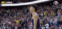 Go Blue March Madness GIF by Michigan Athletics