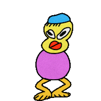 panikaxyz dance duck tanec lustrfestival Sticker