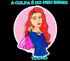 ilustra_pa Ilustração signos touro horoscopo GIF