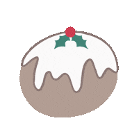 Christmas Pudding Sticker