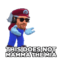 Disappointed Mamma Mia Sticker