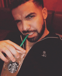 Aubrey Graham Drinking GIF