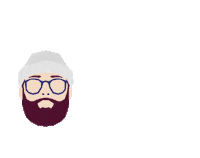 Artist Beard Sticker by Rob Jelinski Studios