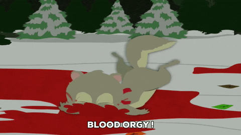 critter christmas blood orgy GIF by South Park 