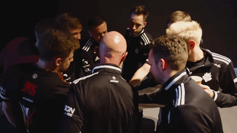 Huddling Lets Go GIF by G2 Esports