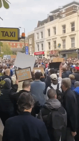 Chelsea Fans Protest ESL at Stamford Bridge