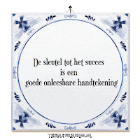 Werk Succes Sticker by Tegelspreuken.nl
