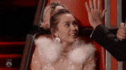 High Five Miley Cyrus GIF by The Voice