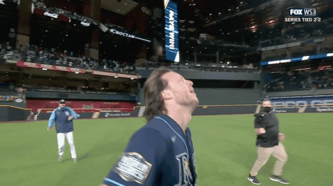 Pointing Up Tampa Bay Rays GIF by Jomboy Media