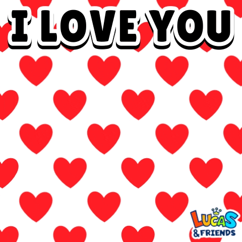 I Love You Hearts GIF by Lucas and Friends by RV AppStudios