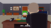 kyle broflovski office GIF by South Park 