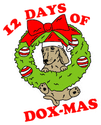christmas dachshund Sticker by beangoods