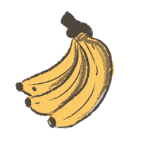 bugbeekids banana bugbee Sticker