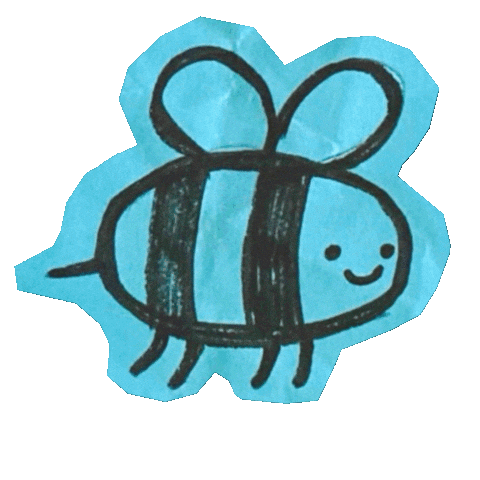 Bee Paper Sticker