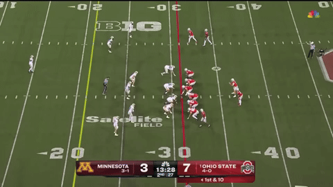 Bo Jackson jukes and bursts
