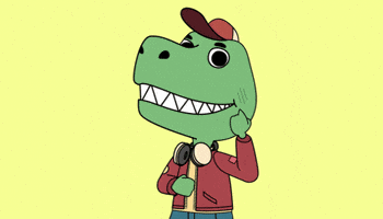 T-Rex Smile GIF by D.I.N.O.