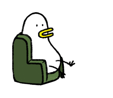 Duck Sticker by HuenGua