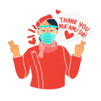 Thanks Thank You Sticker by SM Supermalls