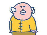 Fart Run Grandma Run Sticker by SOWINGHONG