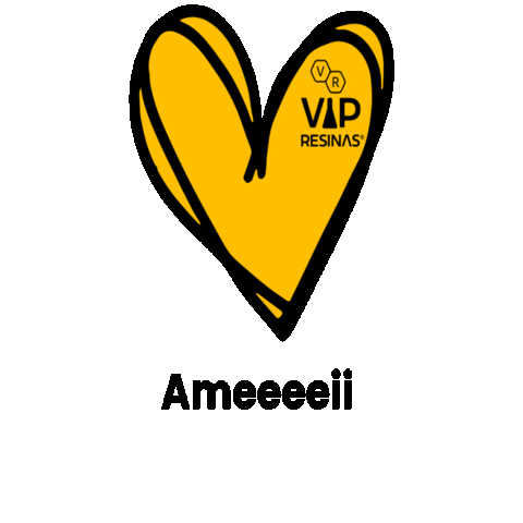 vipresinasepoxi coracao vip amei artesanato Sticker