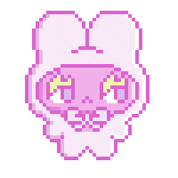 pixel bunny Sticker by cait robinson