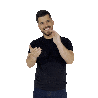 alexquin happy smile celebrate clap Sticker