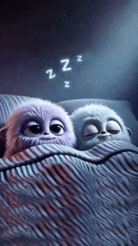 TheMonsterLibrary kawaii tired adorable sleepy GIF