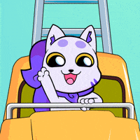 Excited Amusement Park GIF by Lucky Kat Studios